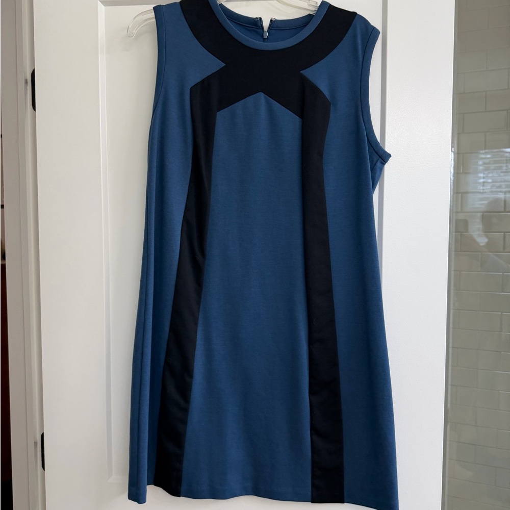 Michael Kors Blue and Black Mini Dress